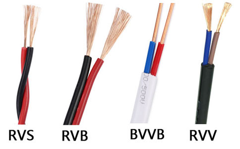 RVS與RVB、BVVB、<a href='http://m.bjshj.com/rvvdianxian/' target='_blank'><u>RVV電線</u></a>